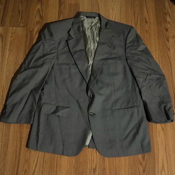 Burberrys Men’s Sport Jacket 100% Wool Vintage Gray‎ Coat Old Money Luxury